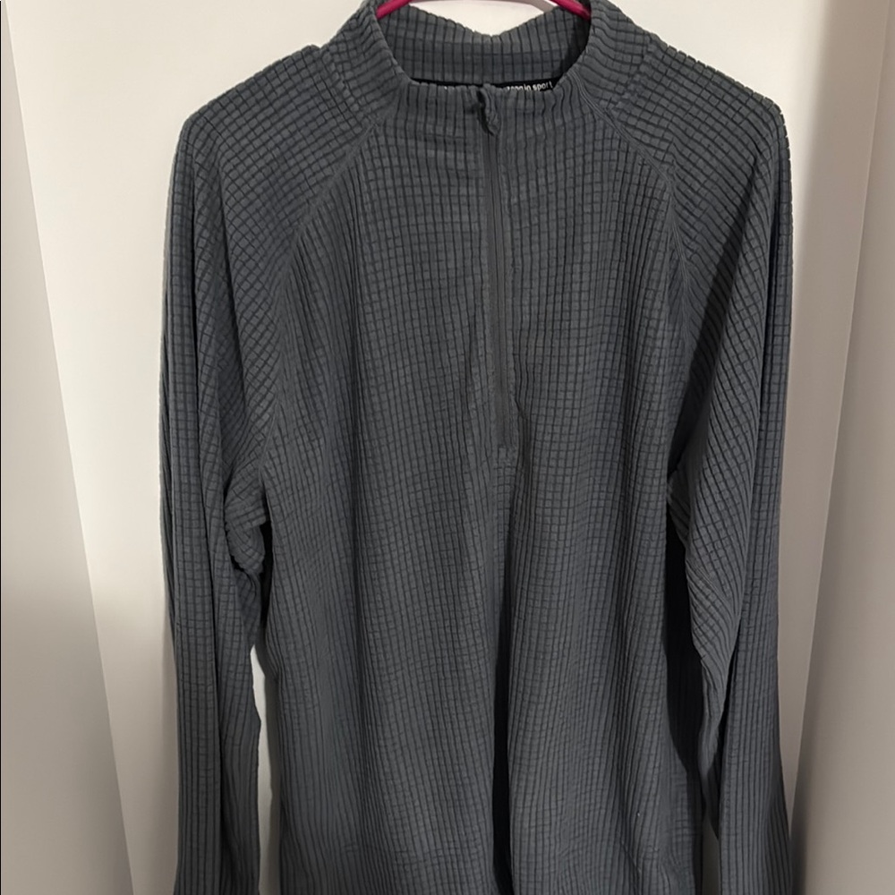 Men's Gray Zip-Up Sweater